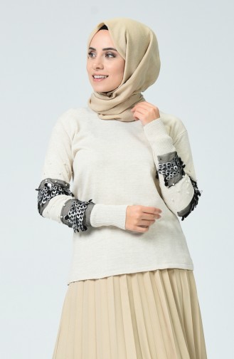 Cream Sweater 1240-05