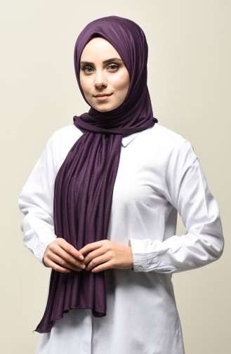 Combed Shawl Eggplant Color 3007PN-04