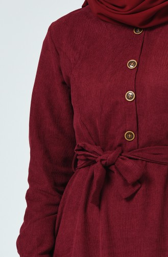 فستان أحمر كلاريت 9068-01