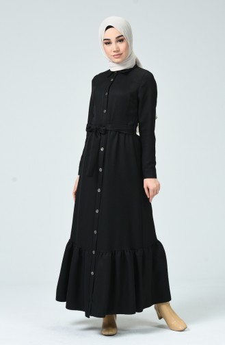 Black Hijab Dress 0271-05