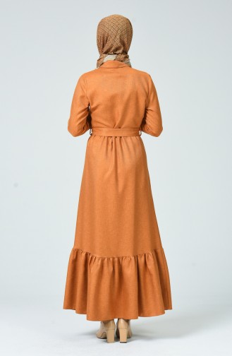 Mustard Hijab Dress 0271-06