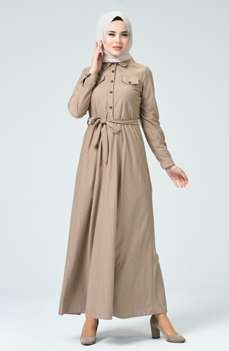 Mink Hijab Dress 0274-03