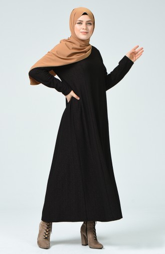 Brown Hijab Dress 0027-02