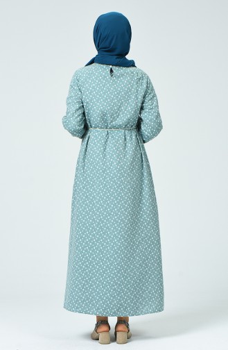 Kleid mit elastischer Arm 91S0A2119-01 Grün 91S0A2119-01