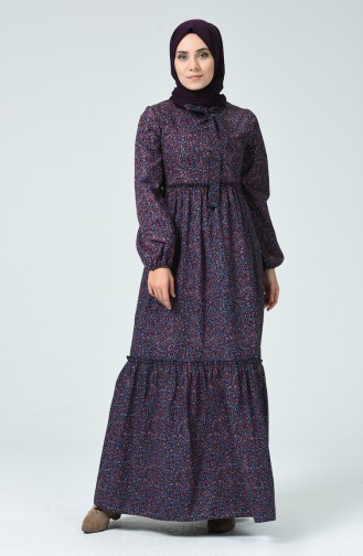Purple Hijab Dress 60054B-01
