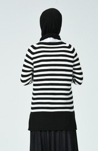 Pull Asymétrique Tricot 0554-01 Noir 0554-01