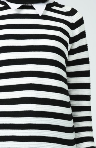 Pull Asymétrique Tricot 0554-01 Noir 0554-01