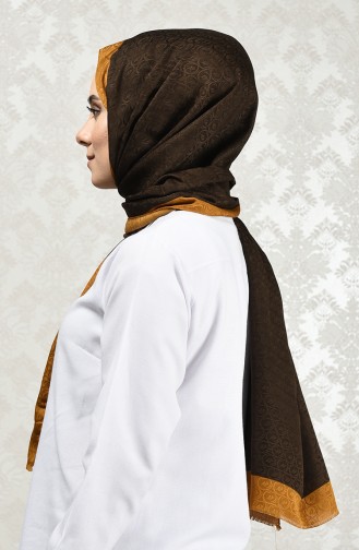 Monogram Shawl Dark Brown 3008MN-01