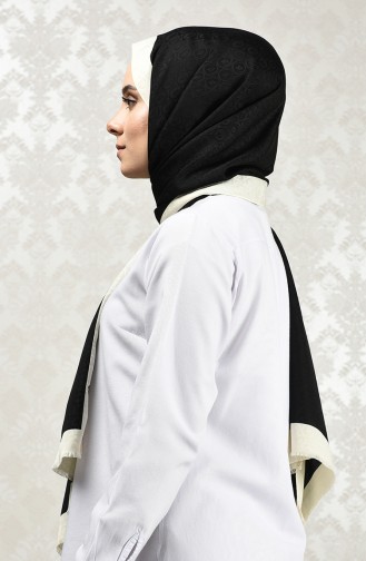Monogram Şal 3008MN-08 Siyah
