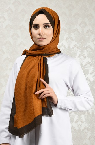 Monogram Şal 3008MN-10 Taba