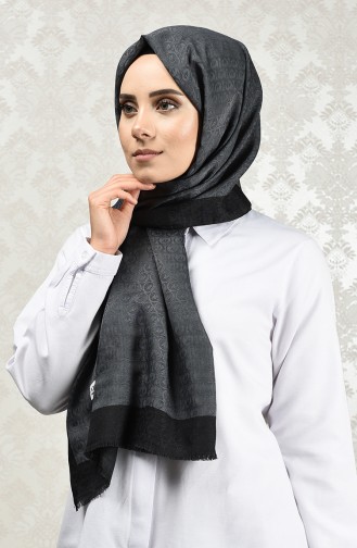 Monogram Şal 3008MN-12 Zümrüt Yeşili