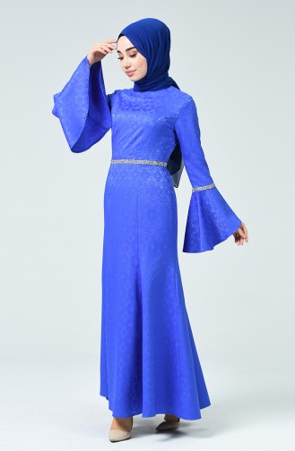 Evening Dress with Stones 60081-02 Purple 60081-02