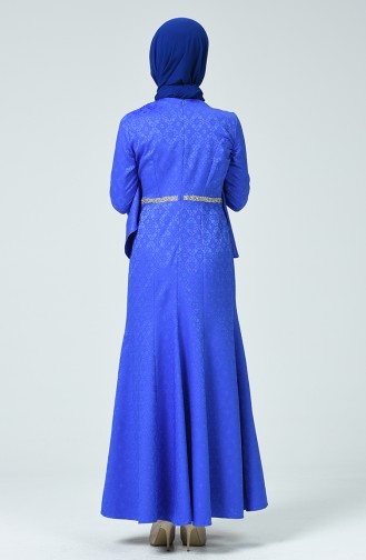 Purple Hijab Evening Dress 60081-02