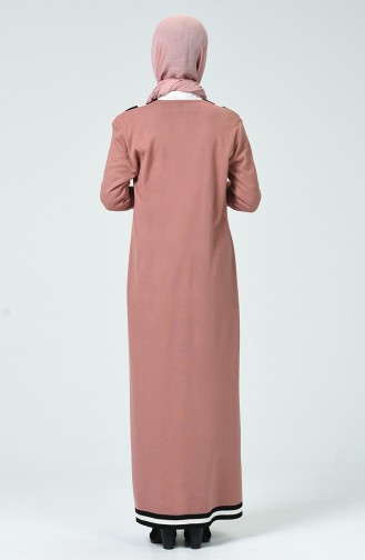 Dusty Rose Hijab Dress 8022-04