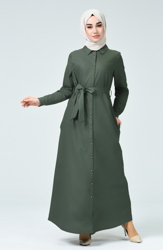 Green Hijab Dress 60080-01