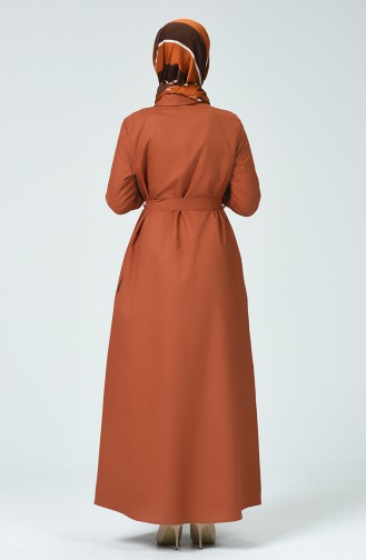 Tan Hijab Dress 60080-04