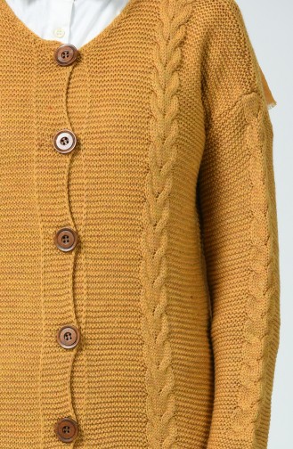 Trikot Lange Strickjacke 1917-10 Senf 1917-10