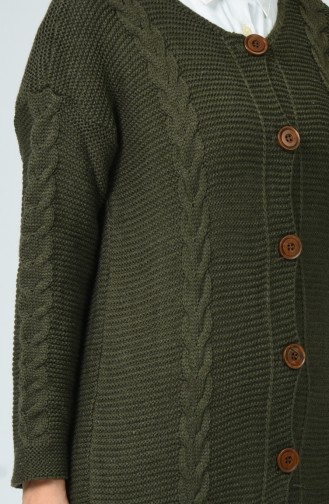 Trikot Lange Strickjacke  1917-11 Khaki 1917-11