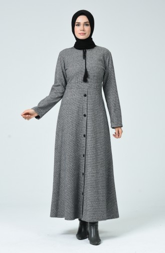 Gray Hijab Dress 81750-01