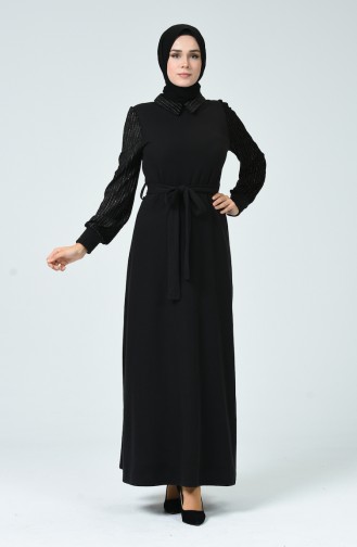 Robe à Ceinture 81759-01 Noir 81759-01