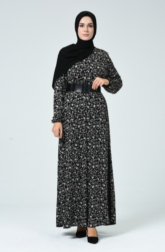Black Hijab Dress 0041-02
