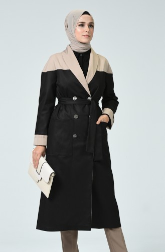 Black Trench Coats Models 3009-01