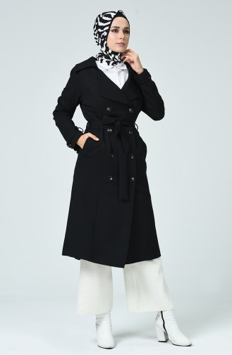 Black Trench Coats Models 3013-01