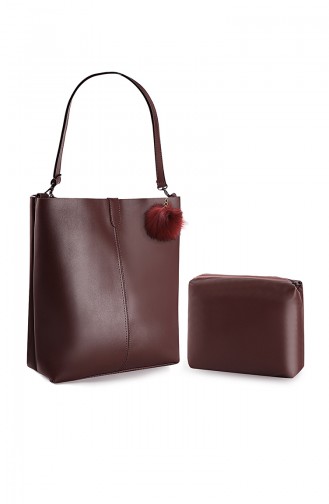 Claret red Shoulder Bag 10664BO