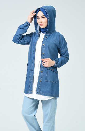 Jeansblau Jacke 6074-02