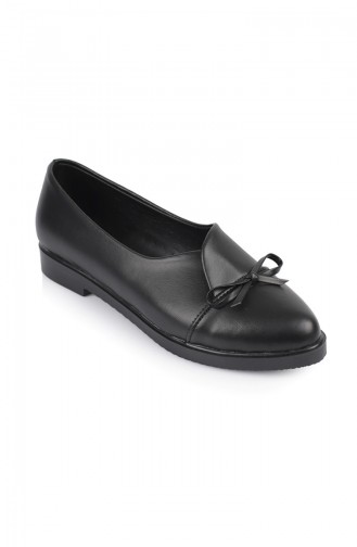 Bayan Fiyonklu Ayakkabı 77800-0 Siyah