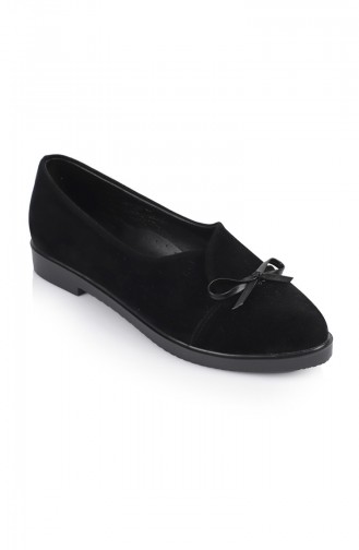 Black Woman Flat Shoe 77802-2
