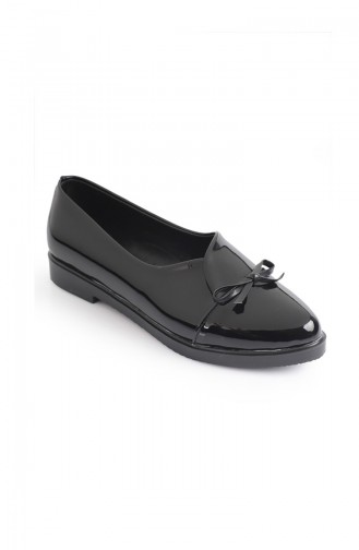 حذاء مسطح أسود 77803-3