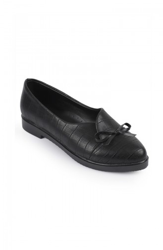 حذاء مسطح أسود 77804-4