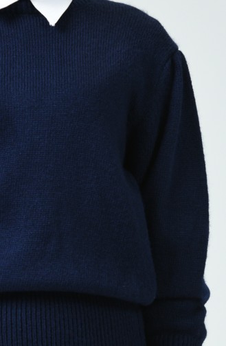 Navy Blue Sweater 7038-11
