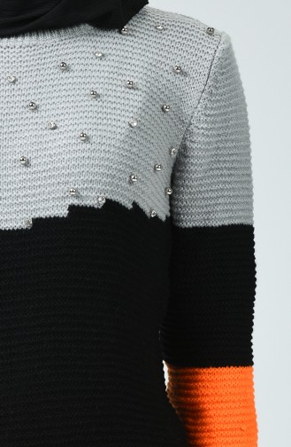 Trikot Perlen Pullover 1964-03 Grau 1964-03