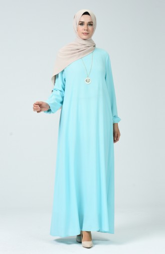 Mint green İslamitische Jurk 0023-10