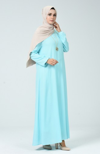 Mint green İslamitische Jurk 0023-10