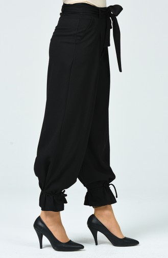 Pantalon à Lacet 1734-01 Noir 1734-01