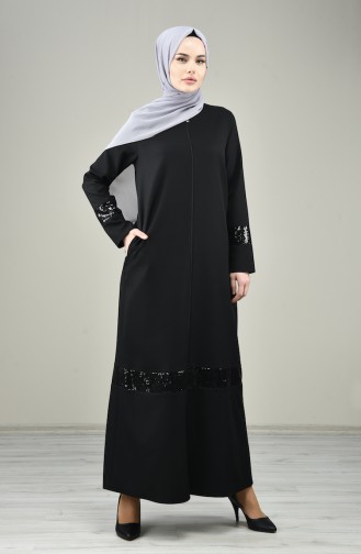 Black Abaya 8132-01