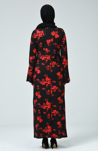 Black Hijab Dress 4331-01
