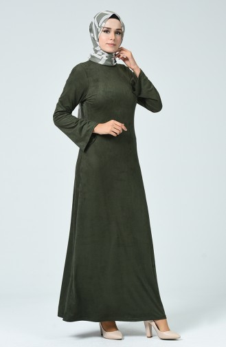 فستان كاكي 1346-02