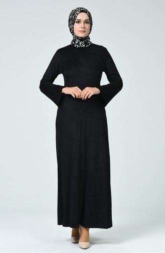 Black Hijab Dress 1346-03
