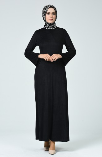 Robe en Daim 1346-03 Noir 1346-03