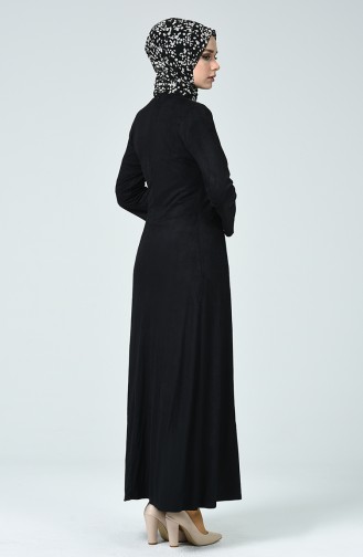 Robe en Daim 1346-03 Noir 1346-03