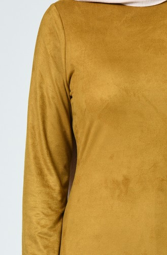Mustard Hijab Dress 1346-06