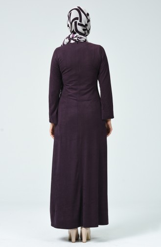 Kleid aus Wildleder 1346-07 Zwetschge 1346-07