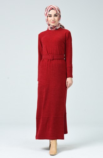 فستان أحمر كلاريت 5279-02