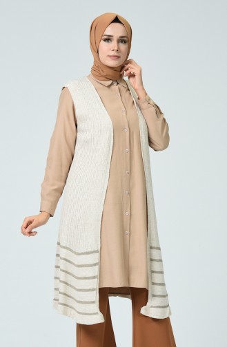 Beige Waistcoats 8040-08