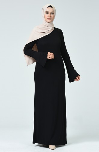 Black Hijab Dress 4331A-03