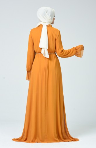 Mustard Hijab Dress 5063-03
